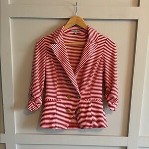 Red Striped Women's Blazer